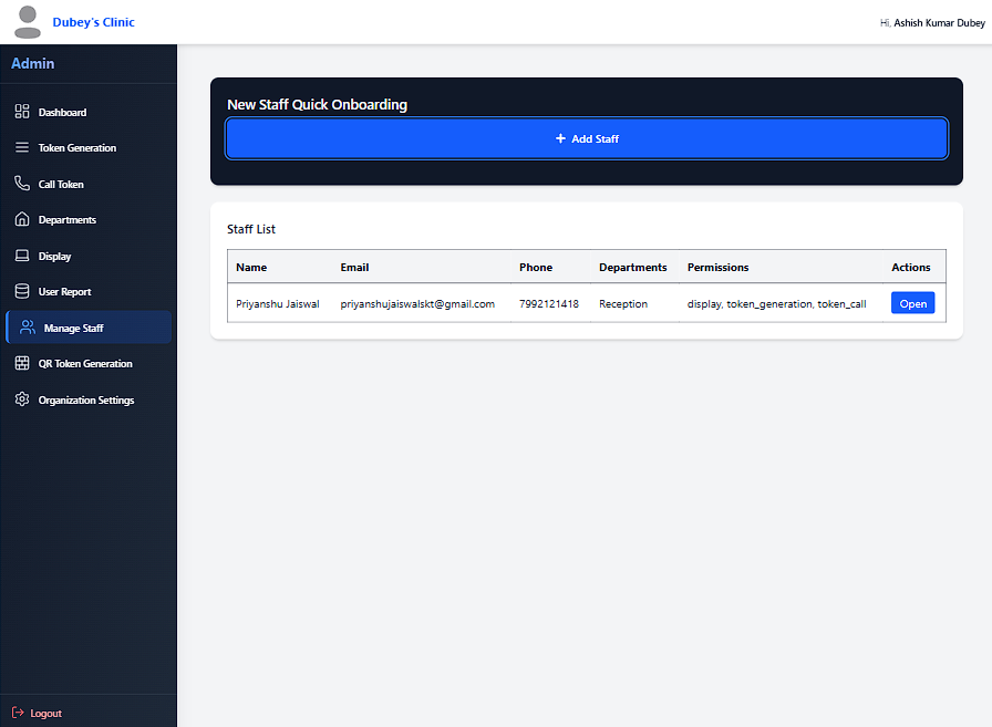 Staff Workflow preview